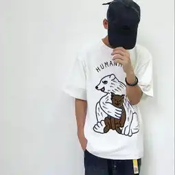 店长优选系列humanmade16sstshirt动物主题短袖tee男女情侣t恤
