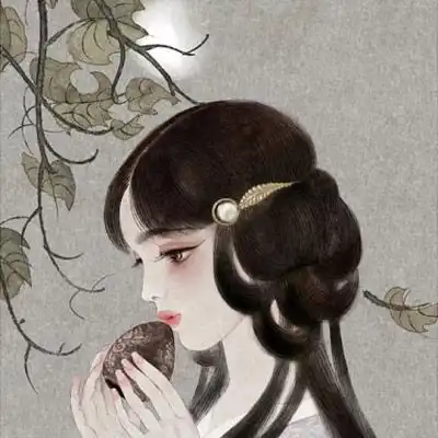 彩绘图片唯美人物头像2020女人好运的微信头像
