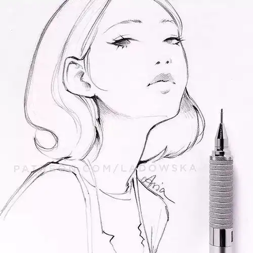90后美女的小清新二次元动漫手绘,千万不要错过