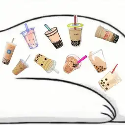 一家三口卡通微信头像一人一半创意个性拼接图片头像
