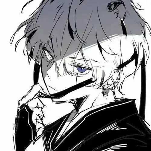 黑色动漫男生头像酷boy
