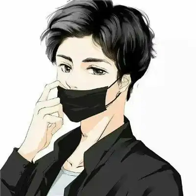 手机壁纸二次元戴口罩动漫人物头像byb站盐泽2020年2月26日
