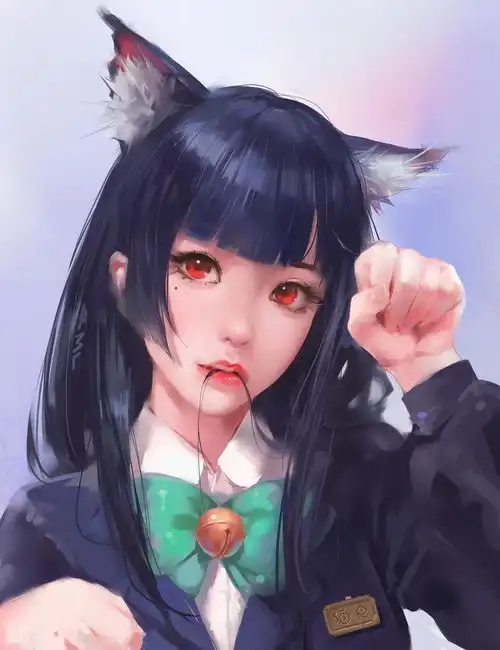 二次元兽耳绘画教程
