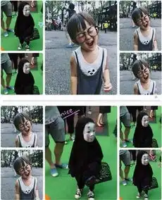 刷爆朋友圈的无脸男小朋友卸妆后竟然是这样瞬间萌化你的心组图