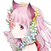 少女和猫头像动漫微信头像图片大全
