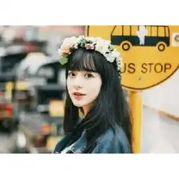 女生头像文艺小清新白框
