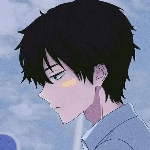 伤感动漫男生头像单曲循环的歌词里都是遗憾
