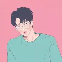 又帅又潮的二次元男生手绘插画
