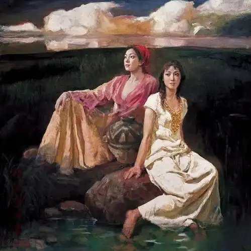 广州画院油画家赖征云油画
