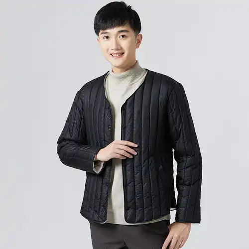 汤河之家2021男士羊羔绒冬季中老年短款棉衣棉服加绒内胆保暖内胆男2165
