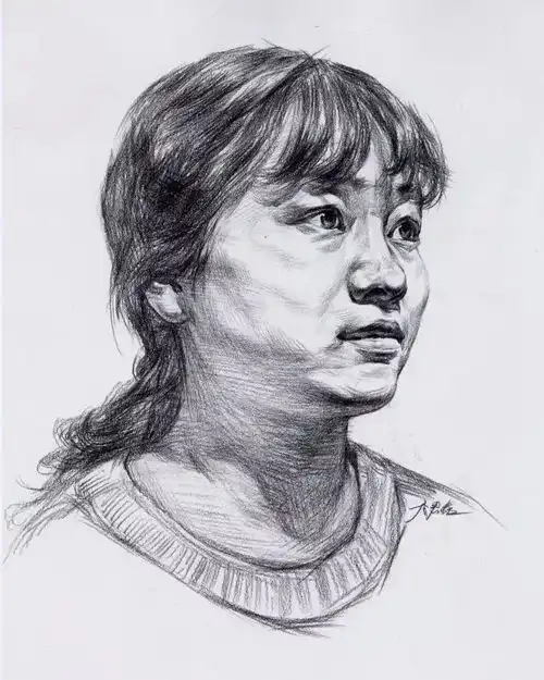 素描头像结构画法,优秀范画和作图步骤这里都有
