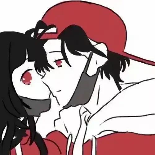 抖音超火的口罩情侣头像
