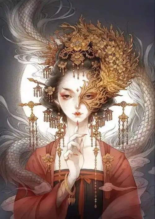 她的画带有一种仙气,笔下的古风美人美到晕厥
