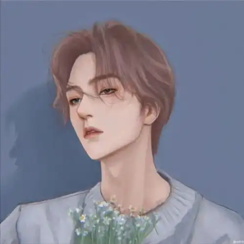 2022年单人头像绘插画男生头像

