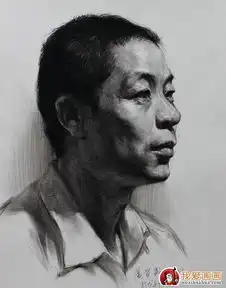 中年男子人物头像素描绘画教程图文详解5
