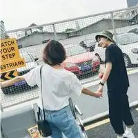 他说白头到老才是爱男生女生非主流情侣头像
