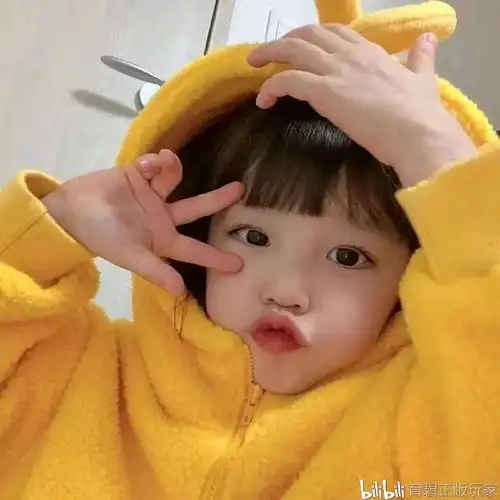 情侣头像孩子萌娃一左一