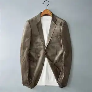 2021春新款西装男士蓝色西装西服西外套810
