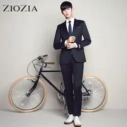 ziozia韩国男装商务休闲纯羊毛西服外套金秀贤同款ccu1sb1101
