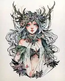 被惊艳到了她画的姑娘就是你的梦中人
