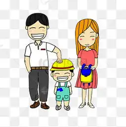 一家3口卡通图片一家3口卡通素材图片一家3口卡通素材图片免费下载千库网png
