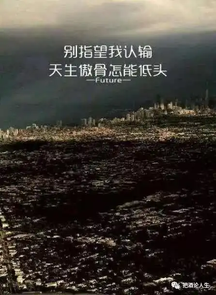 别指望我认输,天生傲骨怎能低头
