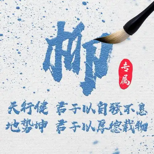 中国风高端姓氏头像,真实手写效果,质感十足
