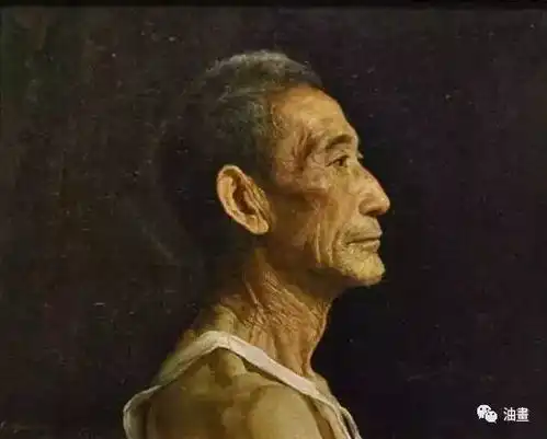 父爱如山油画中的父亲,愿天下所有的父亲幸福安康
