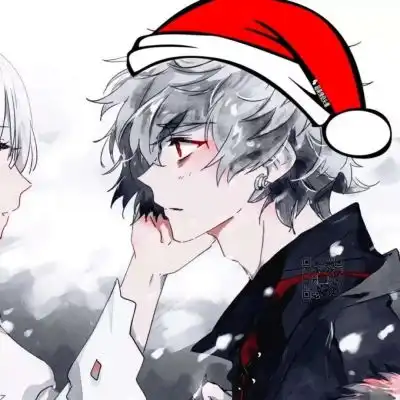 浪漫动漫情侣圣诞情侣头像没钱买圣诞礼物,可以以身抵债吗
