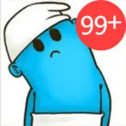 卡通人物带99强迫症微信头像

