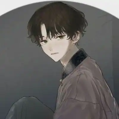 江孑手绘二次元男生头像
