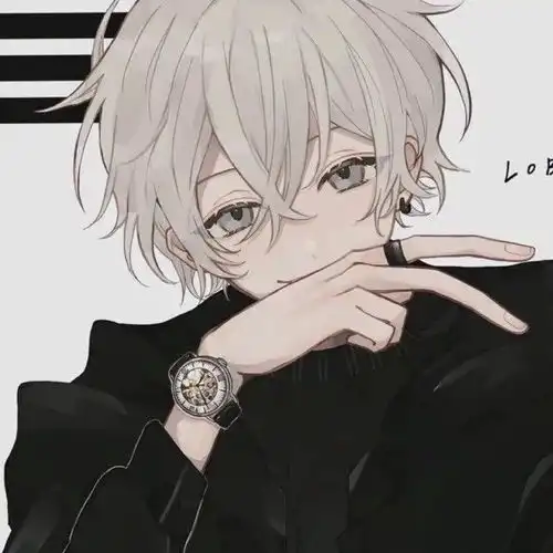 温柔忧郁的动漫男头
