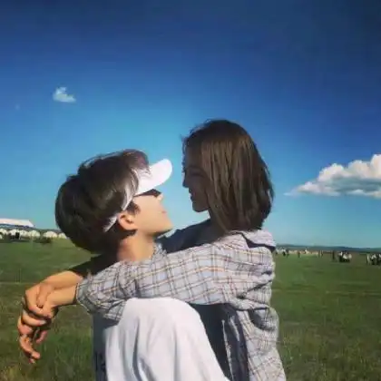 可爱浪漫情侣头像图片,清新并且又清晰的
