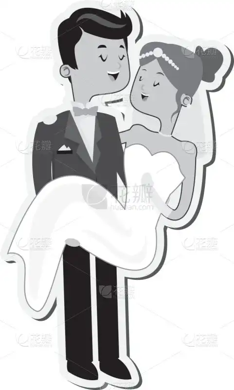 新娘,计算机图标,新郎,白色,高雅,男人,婚姻,毕业礼服,运送,爱男人
