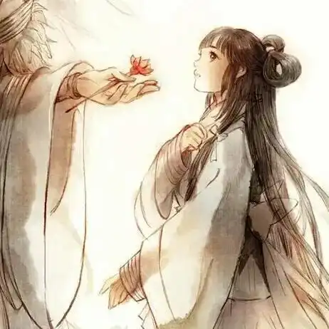 古风情侣壁纸寄君一曲不问曲终人聚散
