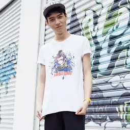 1折起全场包邮,美特斯邦威恤男夏装新款男像三国游戏人物头像印花短袖恤特价限时抢购1号店闪购官网
