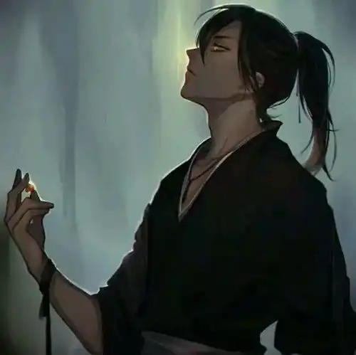 动漫男生头像一个身死魂碎落,一个未亡心疯魔

