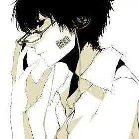 二次元半身男生头像
