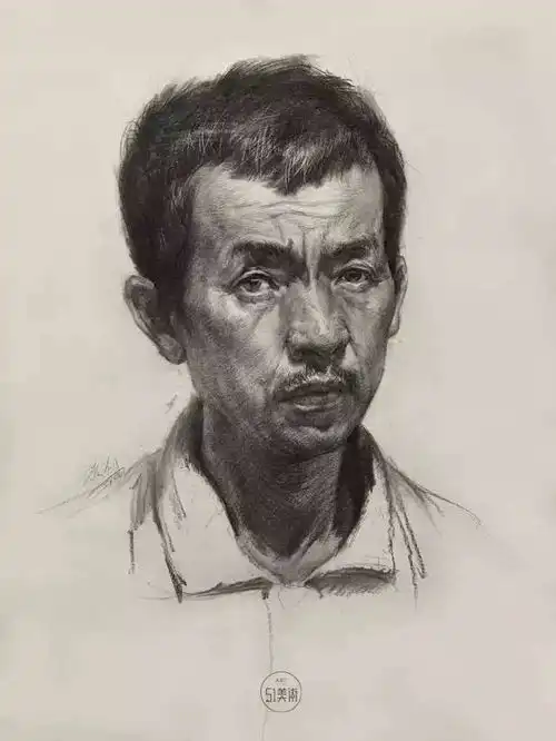 素描教程头像画面主次虚实的关系
