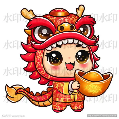 生肖龙人物卡通手绘素材设计图psd分层素材psd分层素材
