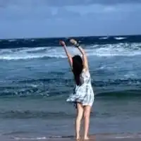 高清女生头像小清新蓝色微信头像图片大全
