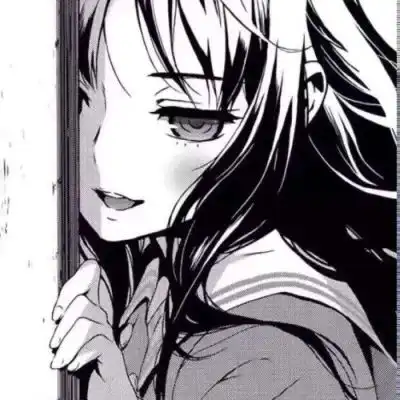 女生黑白头像
