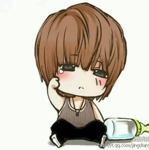 求一张qq图像我超级喜欢这张图片不过右下角有小字
