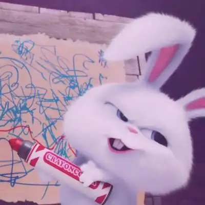 超萌可爱爱宠大机密兔子头像图片
