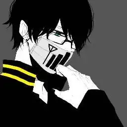 二次元半身男生头像
