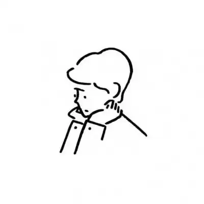 手绘头像男生黑白简约极简手绘黑白男生图片合集
