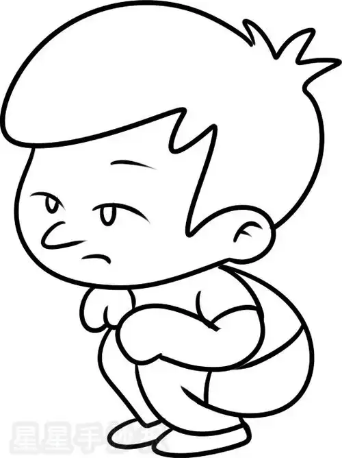 小男孩简笔画图片大全
