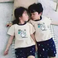 情侣头像孩子萌娃一左一