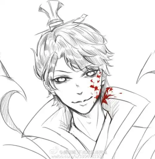 求王者荣耀五黑头像,黑白的,脸上都有血的
