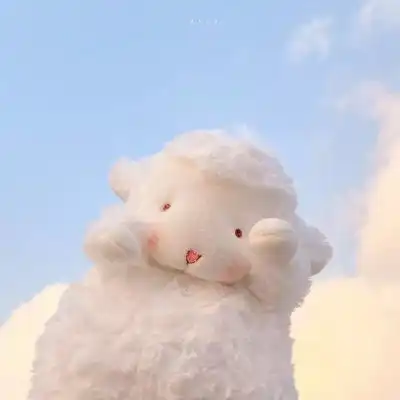 抖音网红毛绒小羊头像大全很流行的呆萌小羊头像
